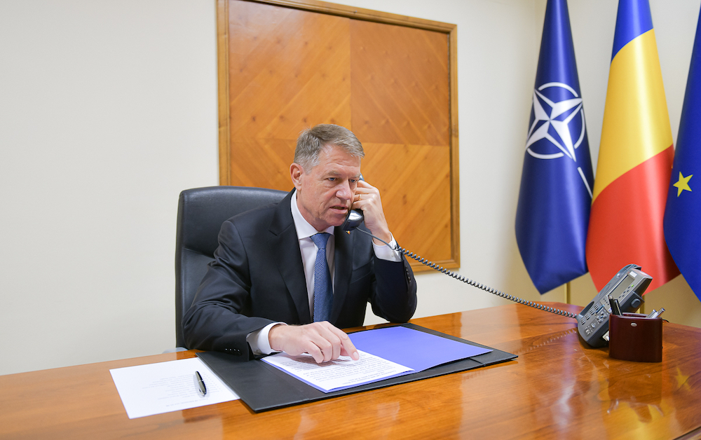 Iohannis talks with Biden